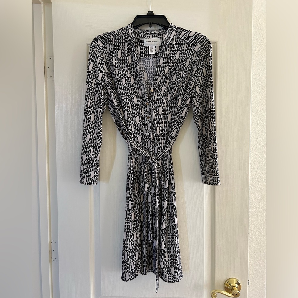 Black and White Donna Morgan Dress